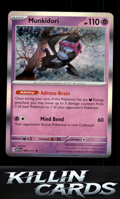 Munkidori 099/217 Pokemon Rare ME: Ascended Heroes Card NM