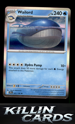 Wailord - 041/159 041/159 Pokemon Rare SV09: Journey Together Card NM