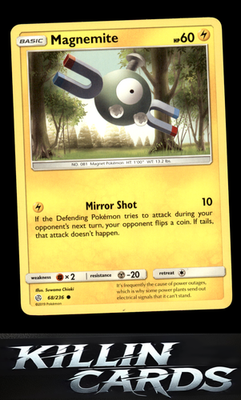 Magnemite 68/236 Pokemon Common SM - Cosmic Eclipse Card LP
