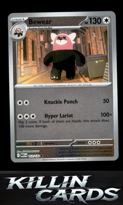 Reverse Holofoil Bewear 112/132 Pokemon Common ME01: Mega Evolution Card NM