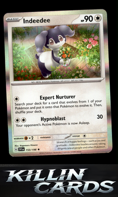 Indeedee 153/198 Pokemon Rare SV01: Scarlet & Violet Base Set Card NM