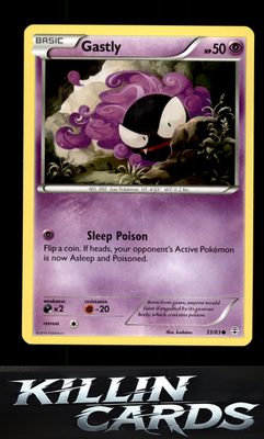 Gastly 33/83 Pokemon Common Generations Card LP
