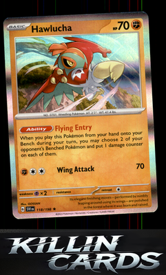 Hawlucha 118/198 Pokemon Rare SV01: Scarlet & Violet Base Set Card NM