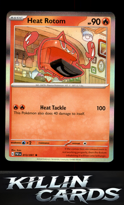 Heat Rotom 013/091 Pokemon Rare SV: Paldean Fates Card NM
