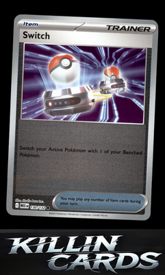 Reverse Holofoil Switch 130/132 Pokemon Common ME01: Mega Evolution Card NM