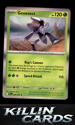 Genesect 008/094 Pokemon Rare ME02: Phantasmal Flames Card NM
