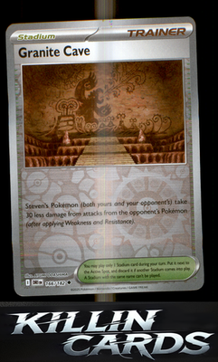 Reverse Holofoil Granite Cave 166/182 Pokemon Uncommon SV10: Destined Rivals Car