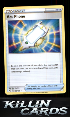 Arc Phone 152/196 Pokemon Uncommon SWSH11: Lost Origin Card NM