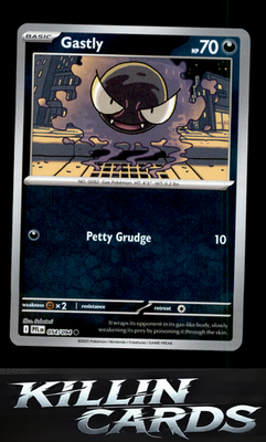 Reverse Holofoil Gastly 054/094 Pokemon Common ME02: Phantasmal Flames Card NM