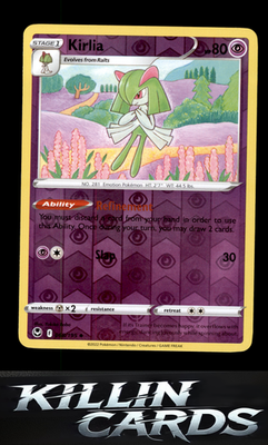 Reverse Holofoil Kirlia 068/195 Pokemon Uncommon SWSH12: Silver Tempest Card NM