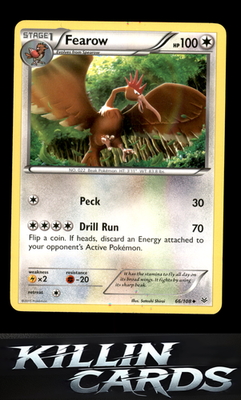 Fearow 66/108 Pokemon Uncommon XY - Roaring Skies Card NM