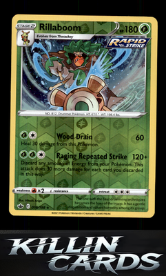 Reverse Holofoil Rillaboom 018/198 Pokemon Holo Rare SWSH06: Chilling Reign Card