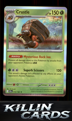 Crustle - 012/182 012/182 Pokemon Rare SV10: Destined Rivals Card NM