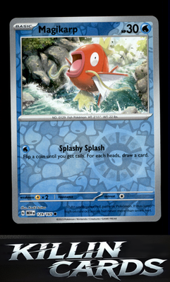 Reverse Holofoil Magikarp 129/165 Pokemon Common SV: Scarlet & Violet 151 Card N
