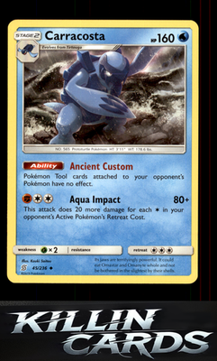Carracosta 45/236 Pokemon Uncommon SM - Unified Minds Card NM