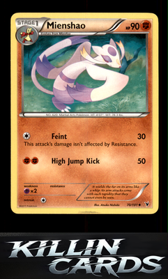 Mienshao 70/101 Pokemon Uncommon Noble Victories Card LP