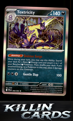 Toxtricity 068/094 Pokemon Rare ME02: Phantasmal Flames Card NM