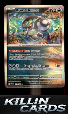 Brute Bonnet - 123/182 123/182 Pokemon Rare SV04: Paradox Rift Card NM