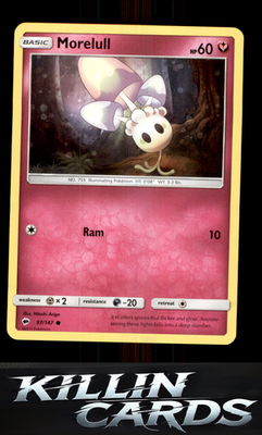 Morelull 97/147 Pokemon Common SM - Burning Shadows Card LP