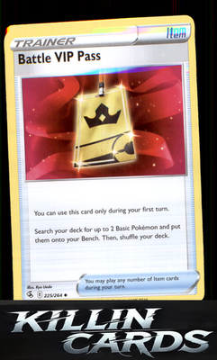 Battle VIP Pass 225/264 Pokemon Uncommon SWSH08: Fusion Strike Card NM