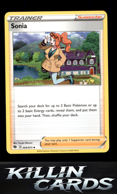 Sonia 65/73 Pokemon Uncommon Champion's Path Card NM