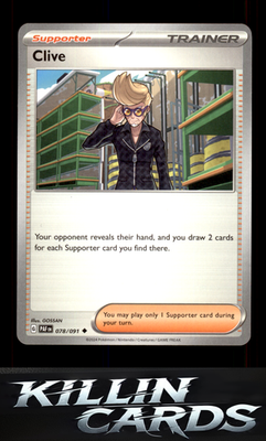 Clive - 078/091 078/091 Pokemon Uncommon SV: Paldean Fates Card NM