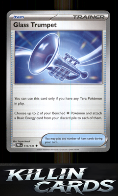 Glass Trumpet 110/131 Pokemon Uncommon SV: Prismatic Evolutions Card NM