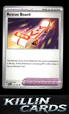 Rescue Board 159/162 Pokemon Uncommon SV05: Temporal Forces Card NM