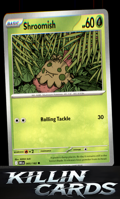 Shroomish 005/182 Pokemon Common SV10: Destined Rivals Card NM