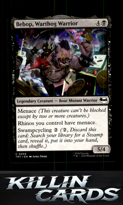 Bebop, Warthog Warrior 59 Magic C Teenage Mutant Ninja Turtles Card NM