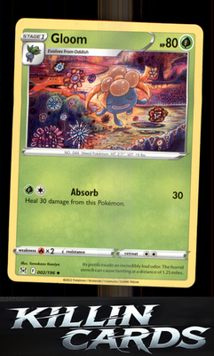 Gloom 002/196 Pokemon Uncommon SWSH11: Lost Origin Card NM