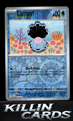 Reverse Holofoil Clamperl - 054/182 054/182 Pokemon Common SV10: Destined Rivals