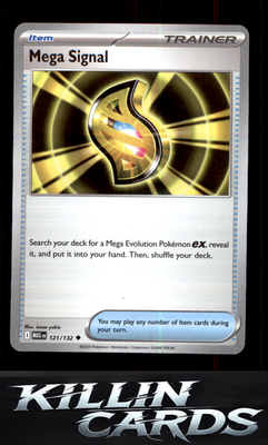 Mega Signal - 121/132 121/132 Pokemon Uncommon ME01: Mega Evolution Card NM