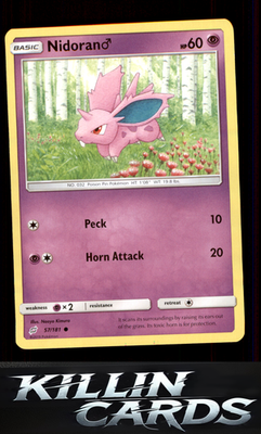 Nidoran M 57/181 Pokemon Common SM - Team Up Card NM