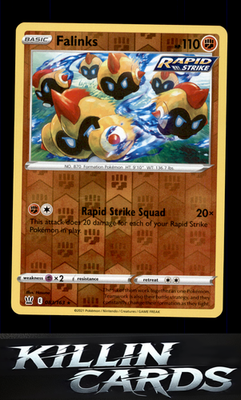 Reverse Holofoil Falinks 083/163 Pokemon Rare SWSH05: Battle Styles Card NM
