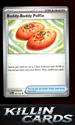 Buddy-Buddy Poffin 101/131 Pokemon Uncommon SV: Prismatic Evolutions Card NM