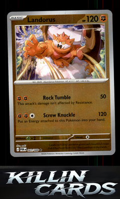 Reverse Holofoil Landorus 041/088 Pokemon Rare ME03: Perfect Order Card NM