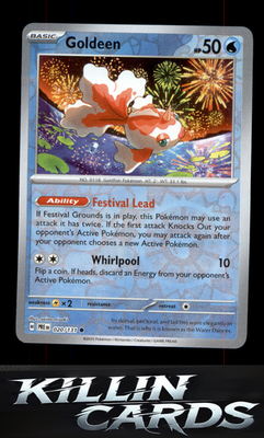 Reverse Holofoil Goldeen 020/131 Pokemon Common SV: Prismatic Evolutions Card NM