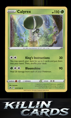 Calyrex 017/159 Pokemon Holo Rare SWSH: Crown Zenith Card NM