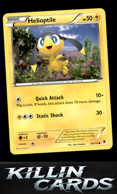 Helioptile (29) 29/119 Pokemon Common XY - Phantom Forces Card LP