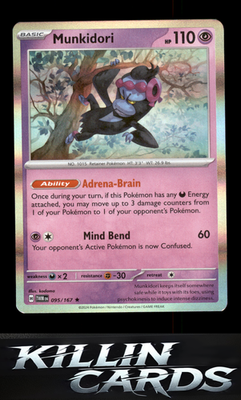 Munkidori 095/167 Pokemon Rare SV06: Twilight Masquerade Card NM