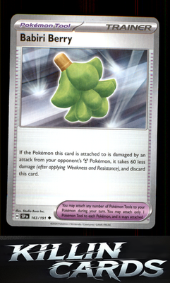 Babiri Berry 163/191 Pokemon Uncommon SV08: Surging Sparks Card NM