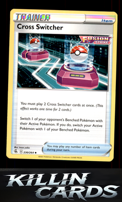 Cross Switcher 230/264 Pokemon Uncommon SWSH08: Fusion Strike Card NM