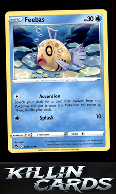 Feebas 039/195 Pokemon Common SWSH12: Silver Tempest Card NM