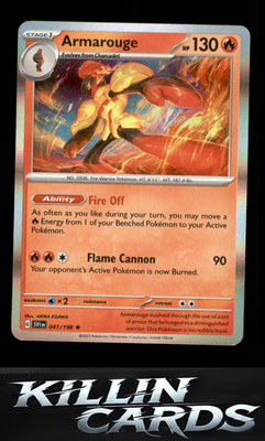 Armarouge - 041/198 041/198 Pokemon Rare SV01: Scarlet & Violet Base Set Card NM