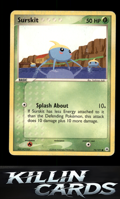 Surskit 76/101 Pokemon Common Hidden Legends Card LP
