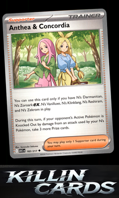 Anthea & Concordia - 182/217 182/217 Pokemon Uncommon ME: Ascended Heroes Card N