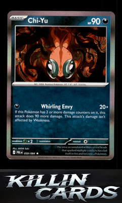 Chi-Yu 059/084 Pokemon Rare ME05: Pitch Black Card NM