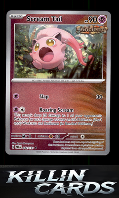 Reverse Holofoil Scream Tail 042/131 Pokemon Uncommon SV: Prismatic Evolutions C