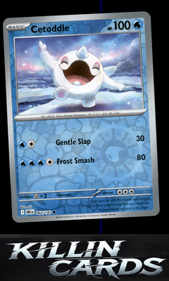 Reverse Holofoil Cetoddle 064/182 Pokemon Common SV10: Destined Rivals Card NM
